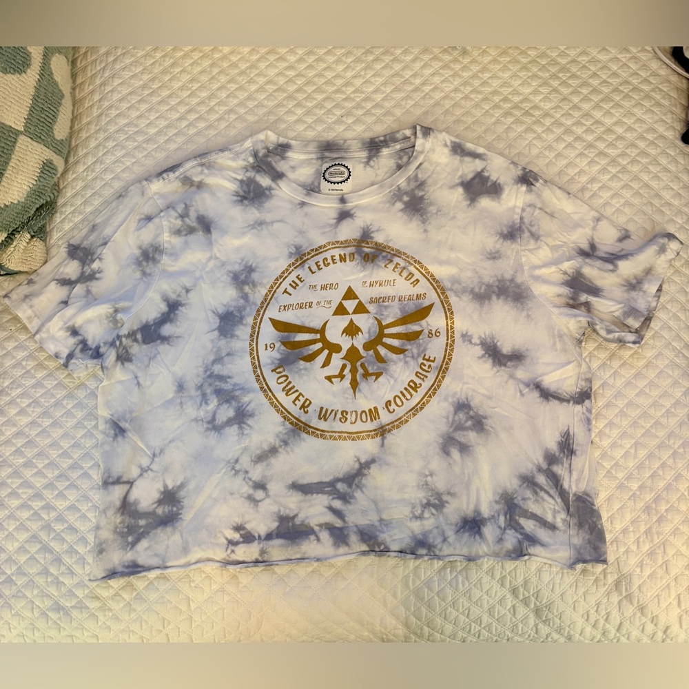Nintendo Legend of Zelda Tie-Dye Cropped Tee